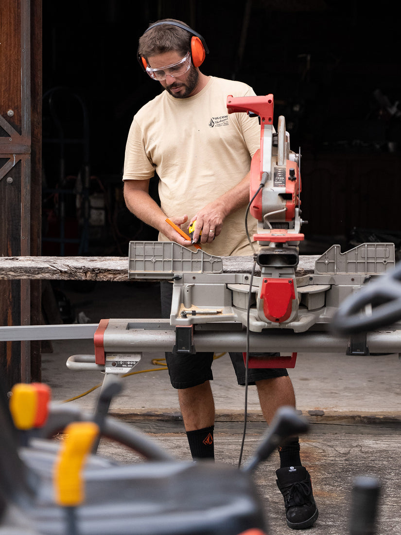 Volcom Workwear Short Sleeve Tee - Gravel