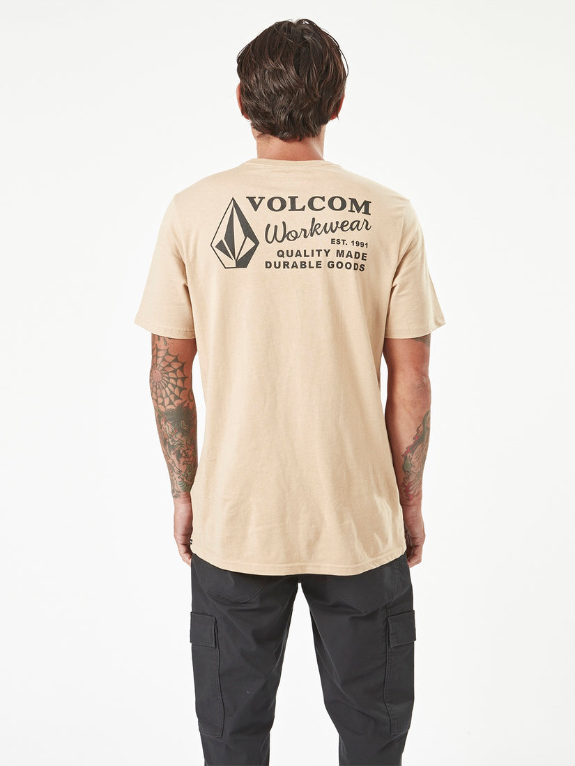 Volcom Workwear Short Sleeve Tee - Gravel