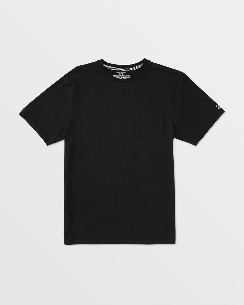 Solid Ss Pocket Tee - Black