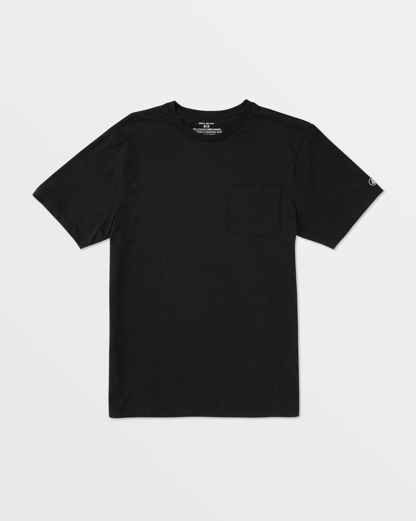 Solid Ss Pocket Tee - Black