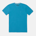 Solid Short Sleeve Pocket Tee - Tidal Blue