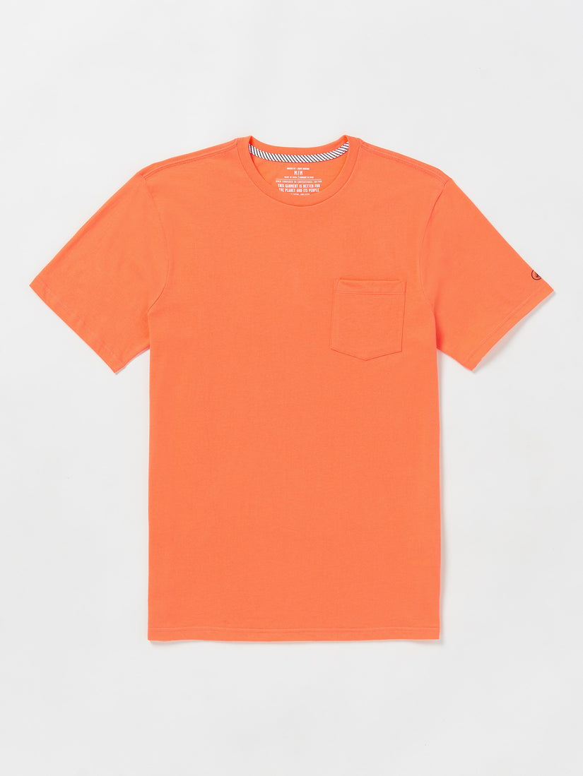 Solid Pocket Tee Short Tee - Turbo Orange