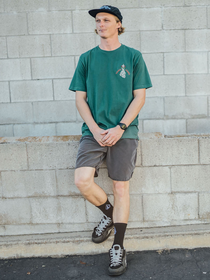 Stone Stoker Farm to Yarn Short Sleeve Tee - Ranger Green