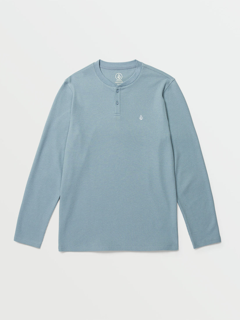 Russel Thermal Henley Shirt - Flight Blue