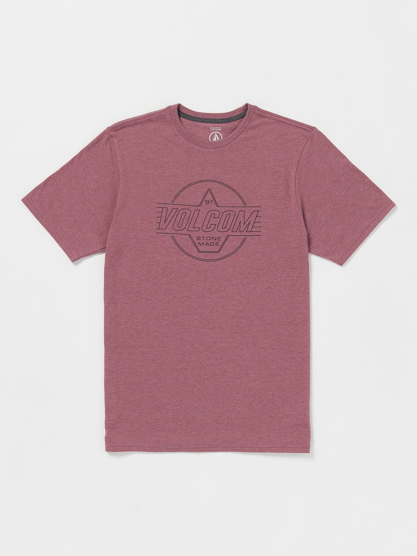 Stone Liner Short Sleeve Tee - Oxblood Heather