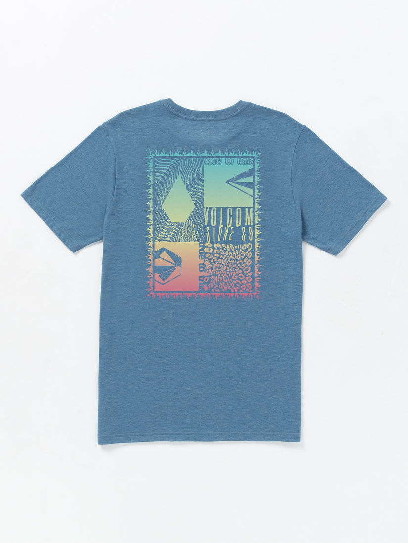 Primed Short Sleeve Tee - Stone Blue Heather