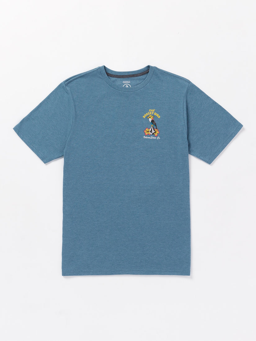 Boozey Bird Short Sleeve Tee - Stone Blue Heather