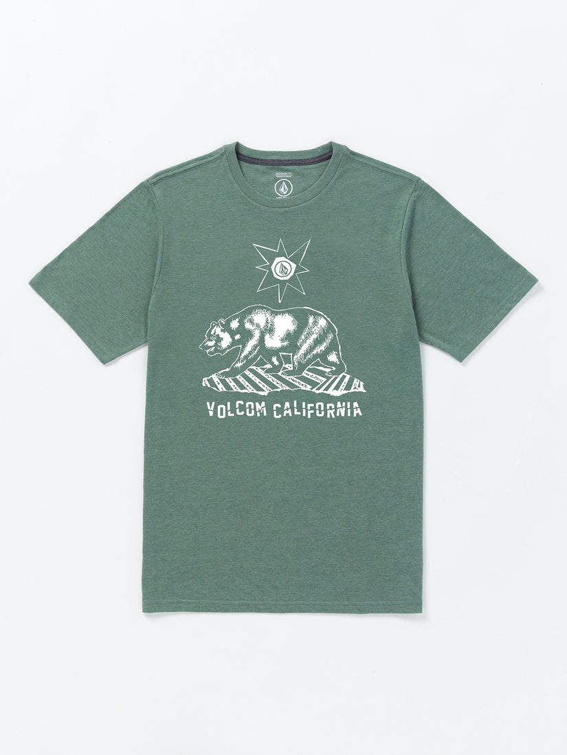 Grizzled Short Sleeve Tee - Fir Green Heather