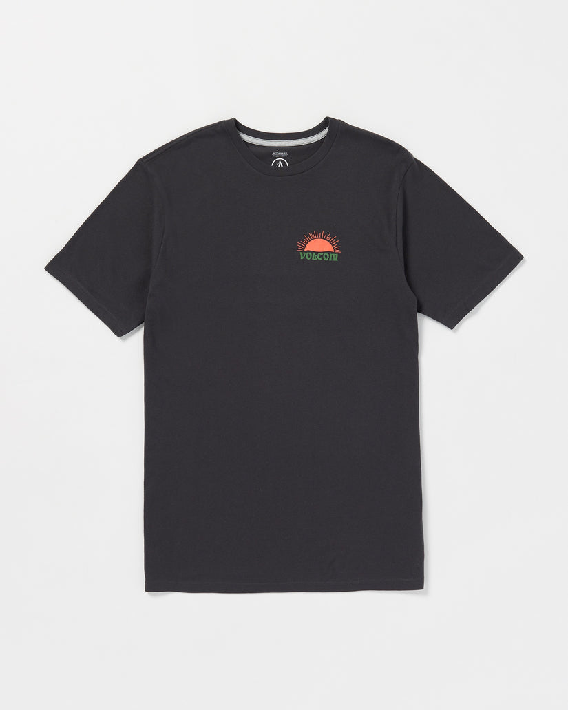 Sunshiney Daze Short Sleeve Tee - Washed Black Heather