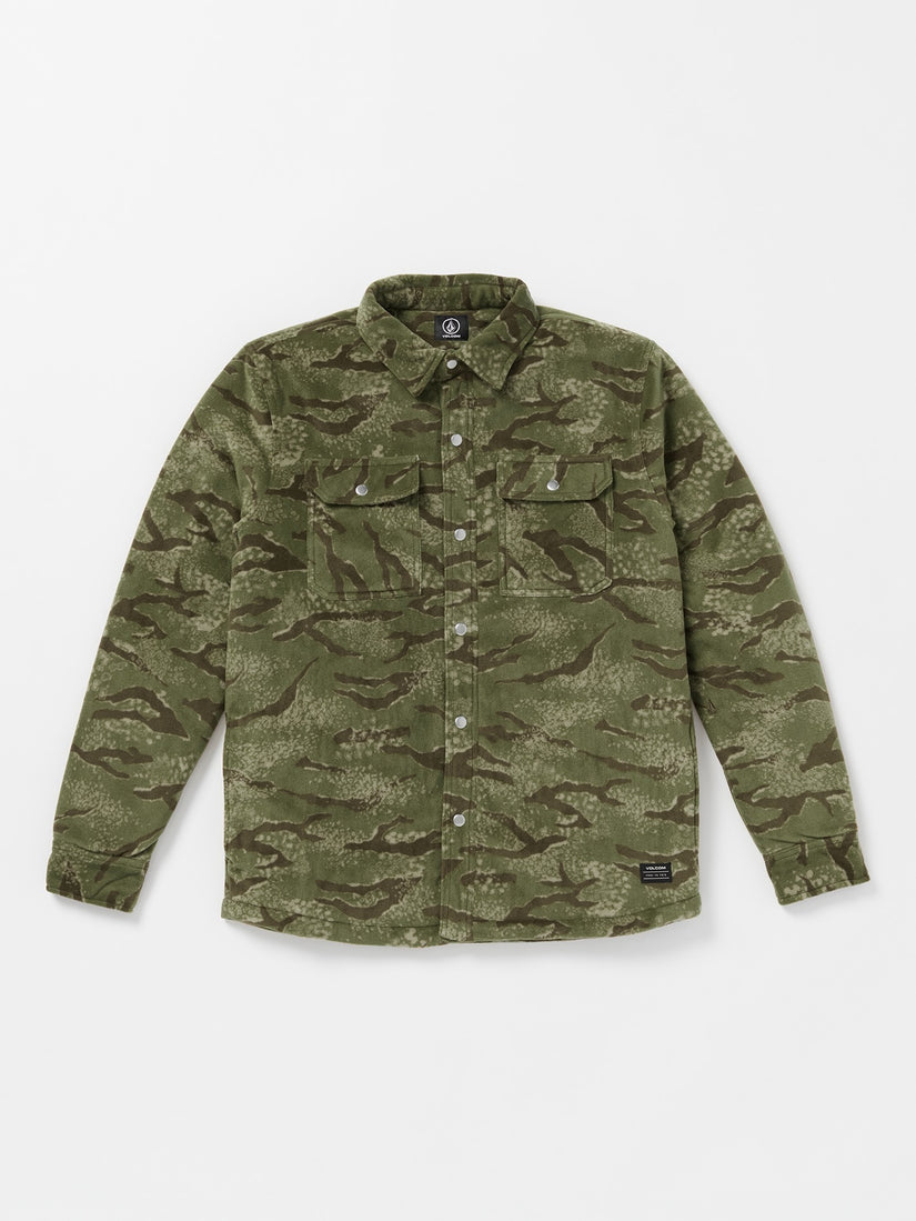 Bowered Fleece Long Sleeve Shirt - Squadron Green