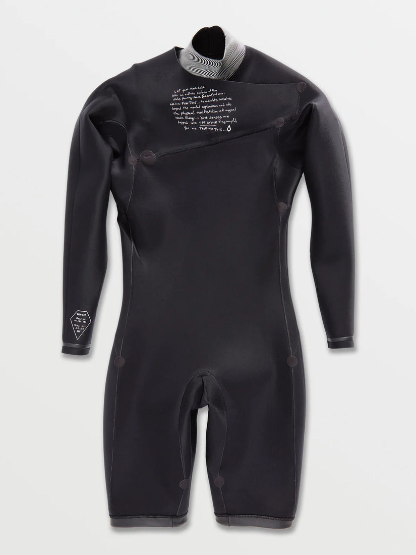 Mens Modulator 2/2mm Long Sleeve Springsuit - Black