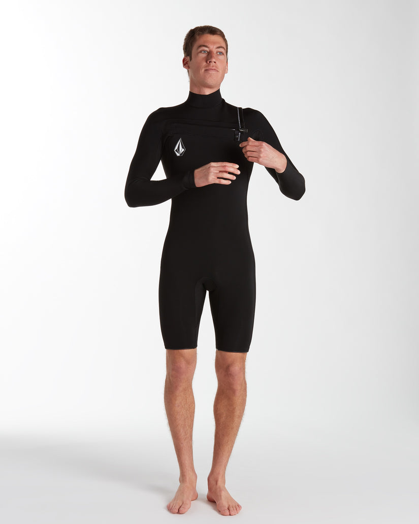 Mens Modulator 2/2mm Long Sleeve Springsuit - Black