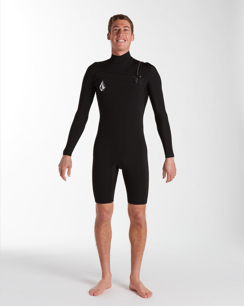 Mens Modulator 2/2mm Long Sleeve Springsuit - Black