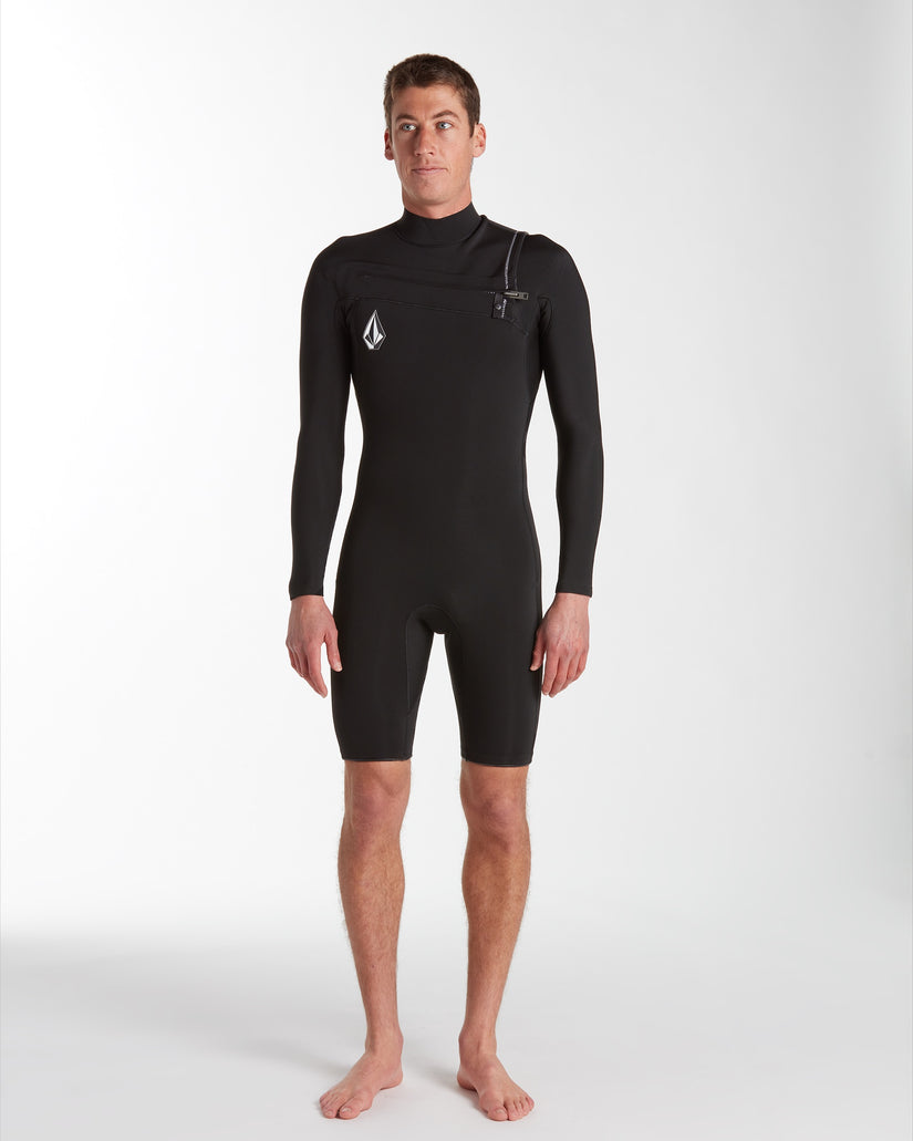 Mens Modulator 2/2mm Long Sleeve Springsuit - Black