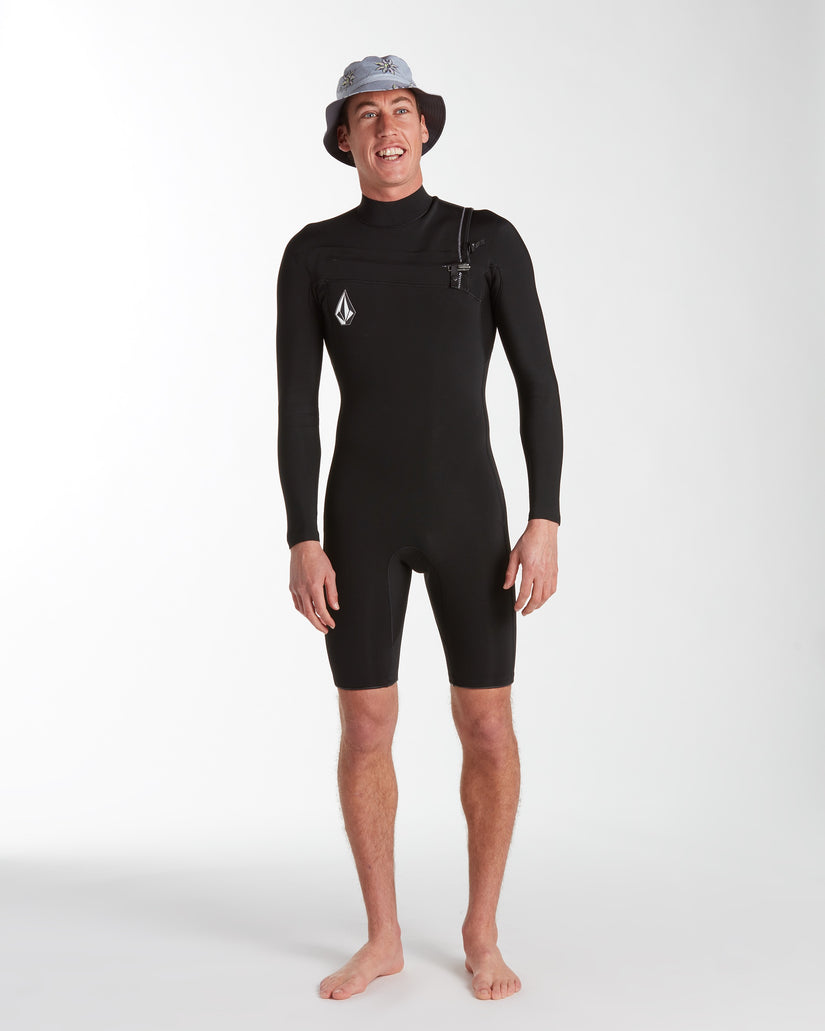 Mens Modulator 2/2mm Long Sleeve Springsuit - Black