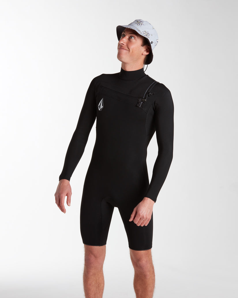 Mens Modulator 2/2mm Long Sleeve Springsuit - Black