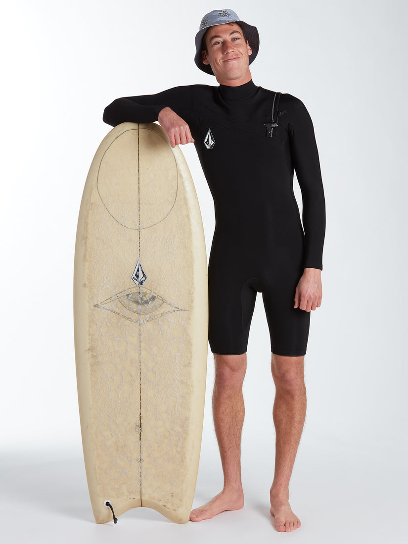 Mens Modulator 2/2mm Long Sleeve Springsuit - Black