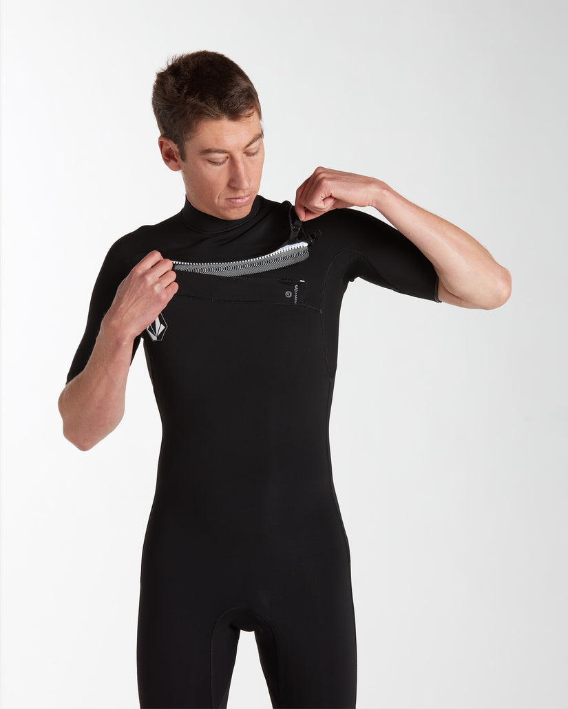 Mens Modulator 2/2mm Short Sleeve Fullsuit - Black