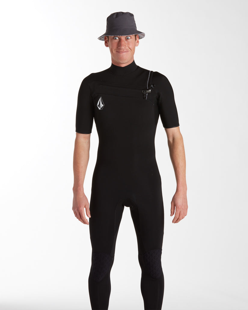 Mens Modulator 2/2mm Short Sleeve Fullsuit - Black