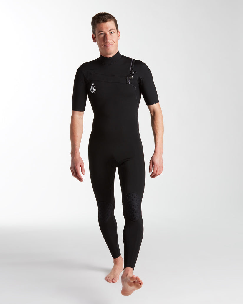 Mens Modulator 2/2mm Short Sleeve Fullsuit - Black