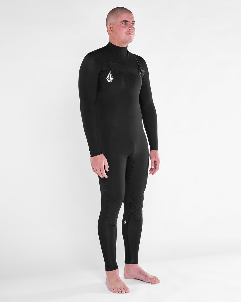 Mens Modulator 3/2mm Chest Zip Fullsuit - Black