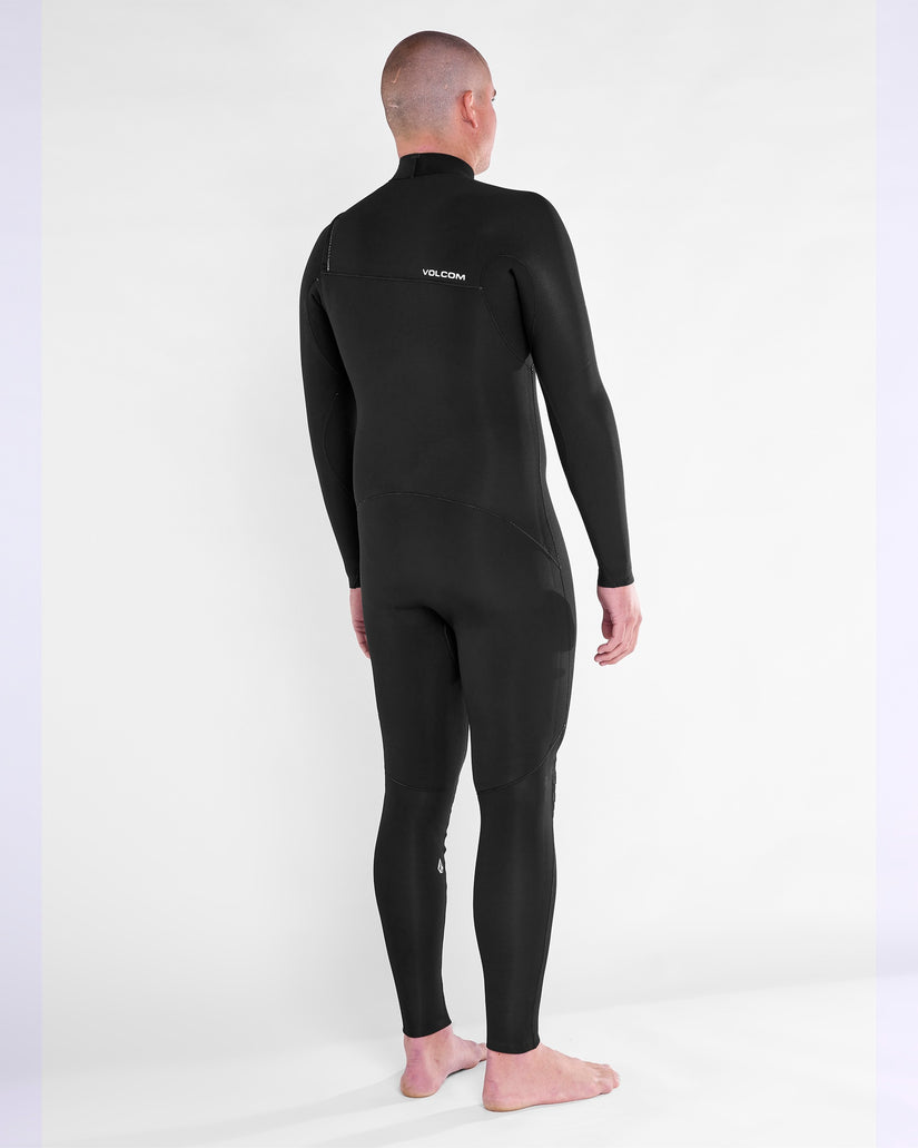 Mens Modulator 3/2mm Chest Zip Fullsuit - Black