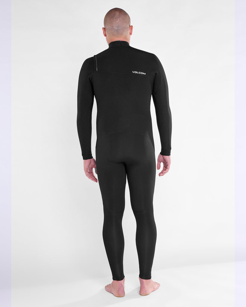 Mens Modulator 3/2mm Chest Zip Fullsuit - Black