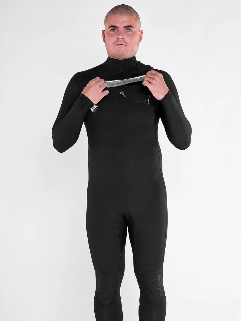 Mens Modulator 3/2mm Chest Zip Fullsuit - Black