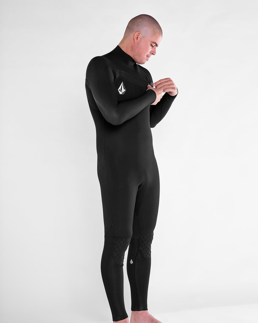 Mens Modulator 3/2mm Chest Zip Fullsuit - Black