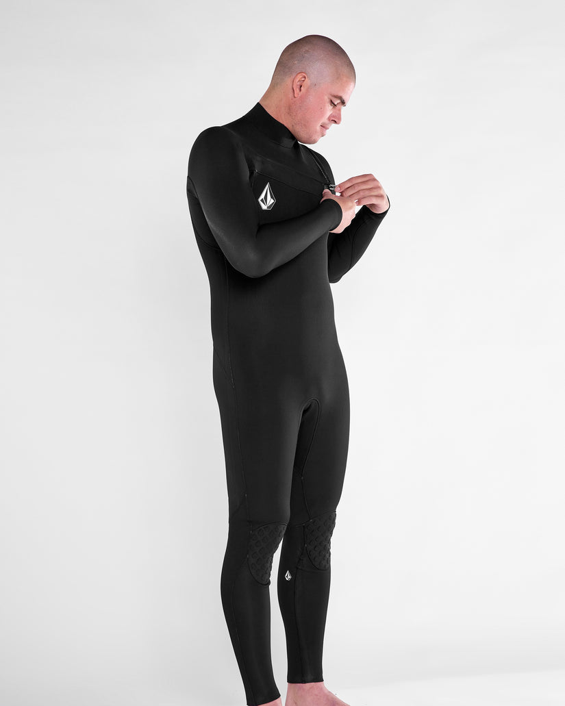 Mens Modulator 4/3mm Chest Zip Fullsuit - Black