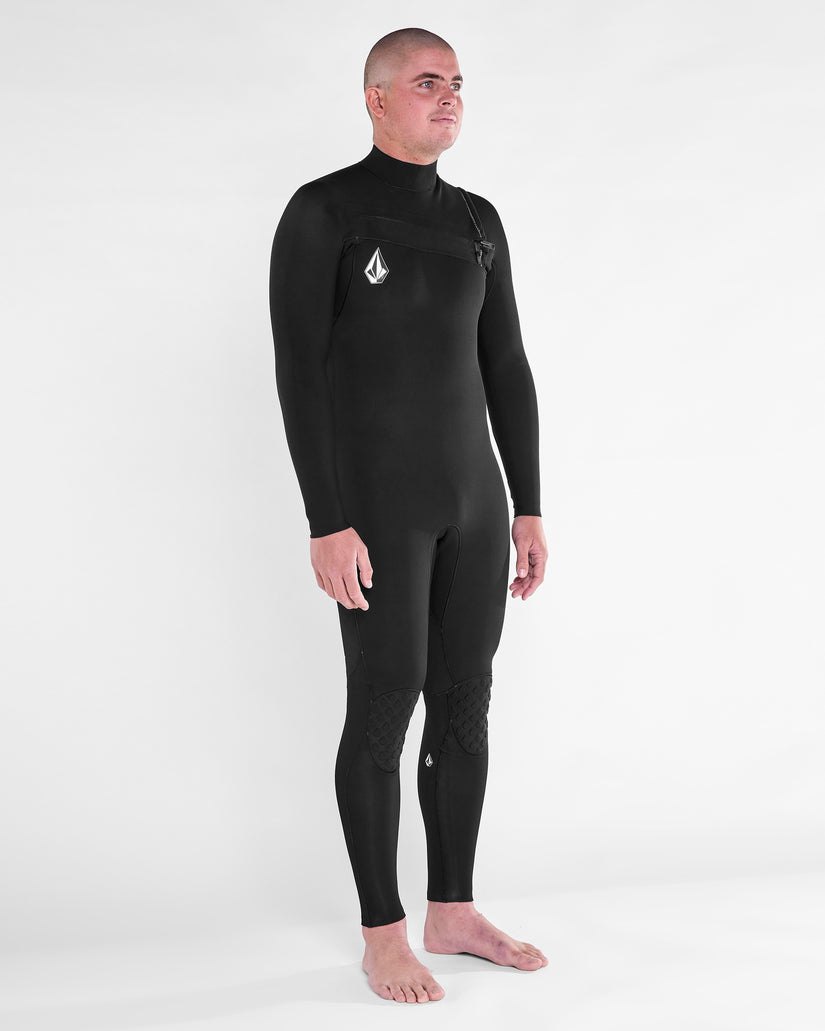 Mens Modulator 4/3mm Chest Zip Fullsuit - Black