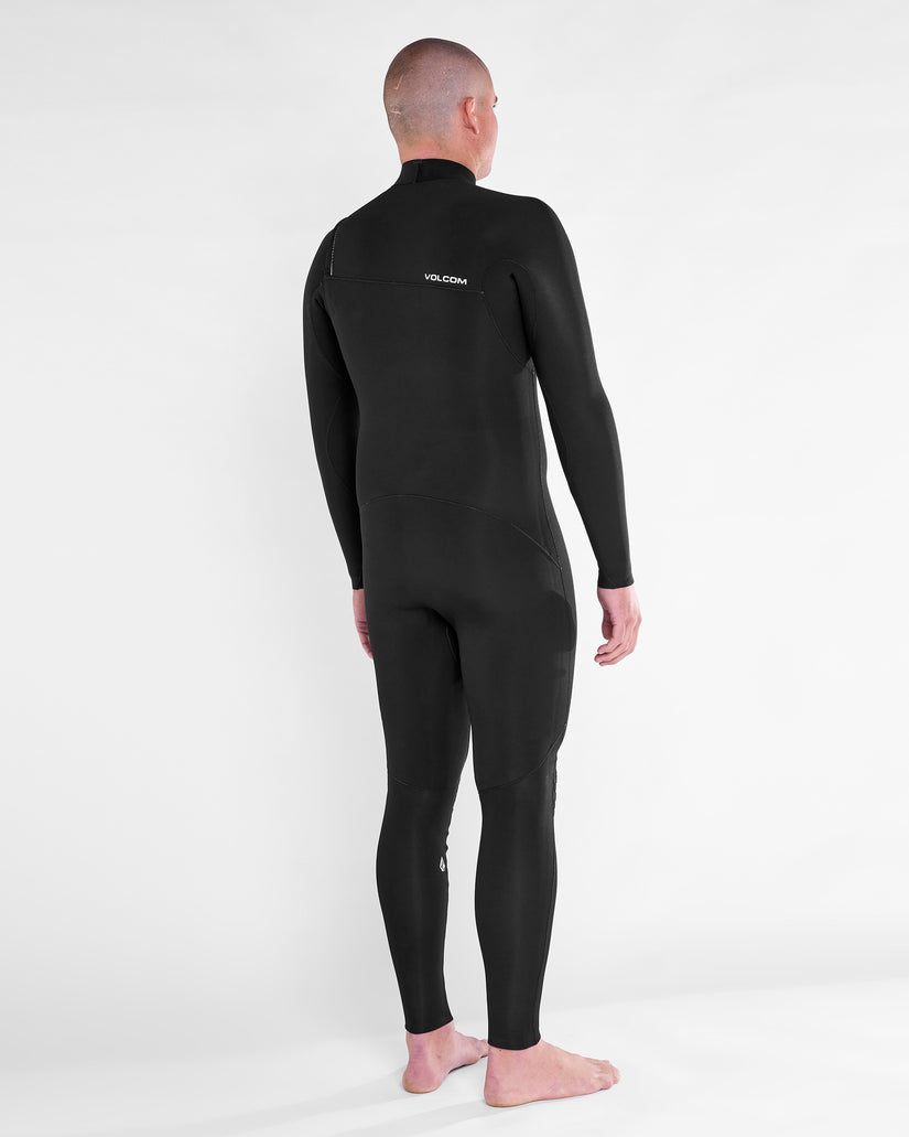 Mens Modulator 4/3mm Chest Zip Fullsuit - Black