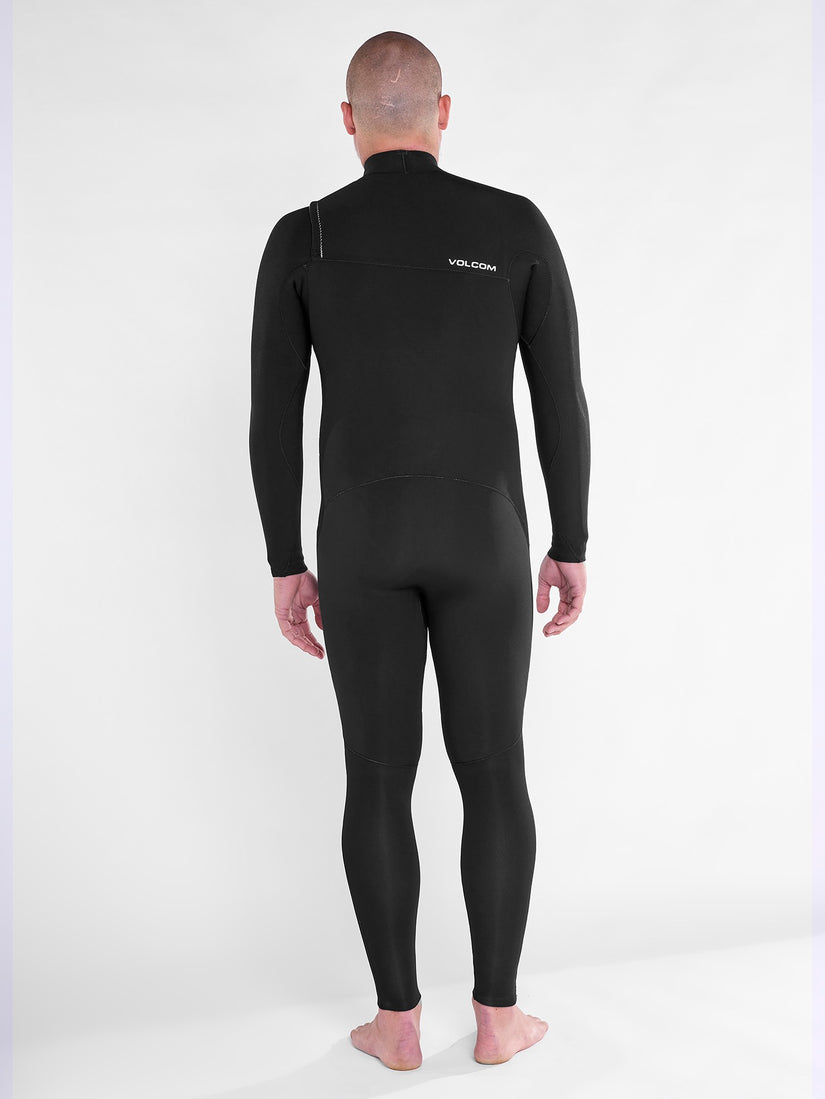 Mens Modulator 4/3mm Chest Zip Fullsuit - Black