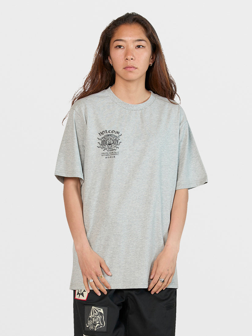 Tokyo True Featured Artist Yusuke Tiger Short Sleeve Tee - Cement Grey