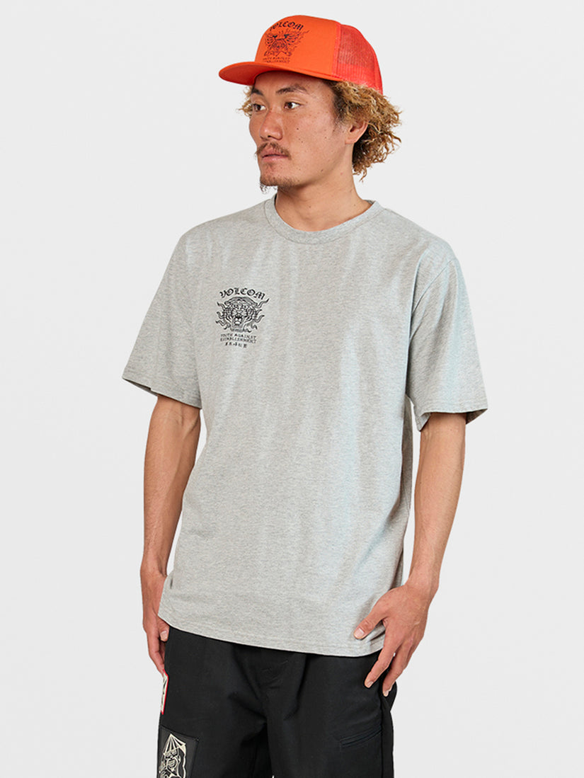 Tokyo True Featured Artist Yusuke Tiger Short Sleeve Tee - Cement Grey