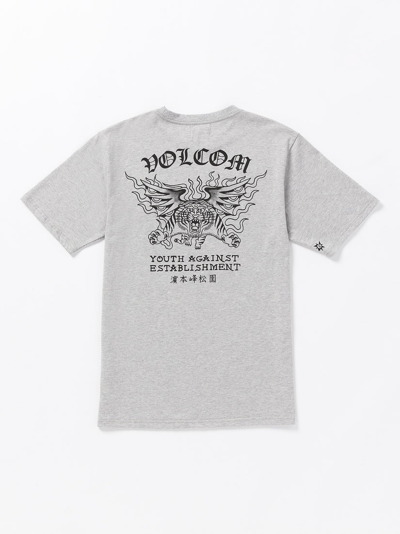 Tokyo True Featured Artist Yusuke Tiger Short Sleeve Tee - Cement Grey