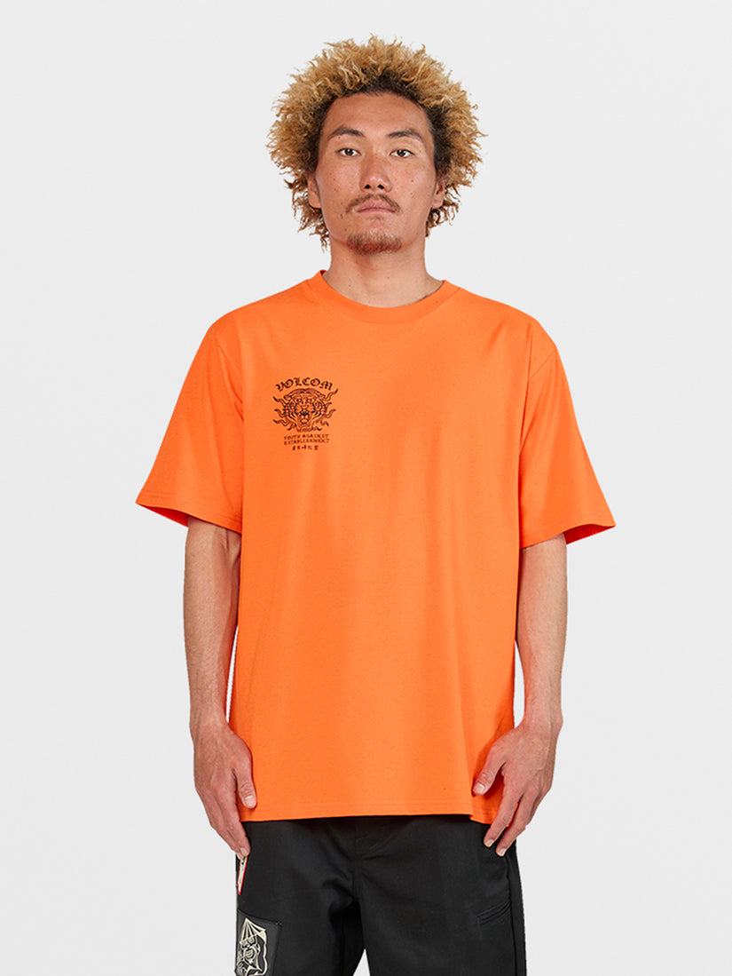 Tokyo True Featured Artist Yusuke Tiger Short Sleeve Tee - Orange