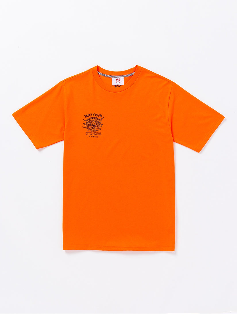 Tokyo True Featured Artist Yusuke Tiger Short Sleeve Tee - Orange