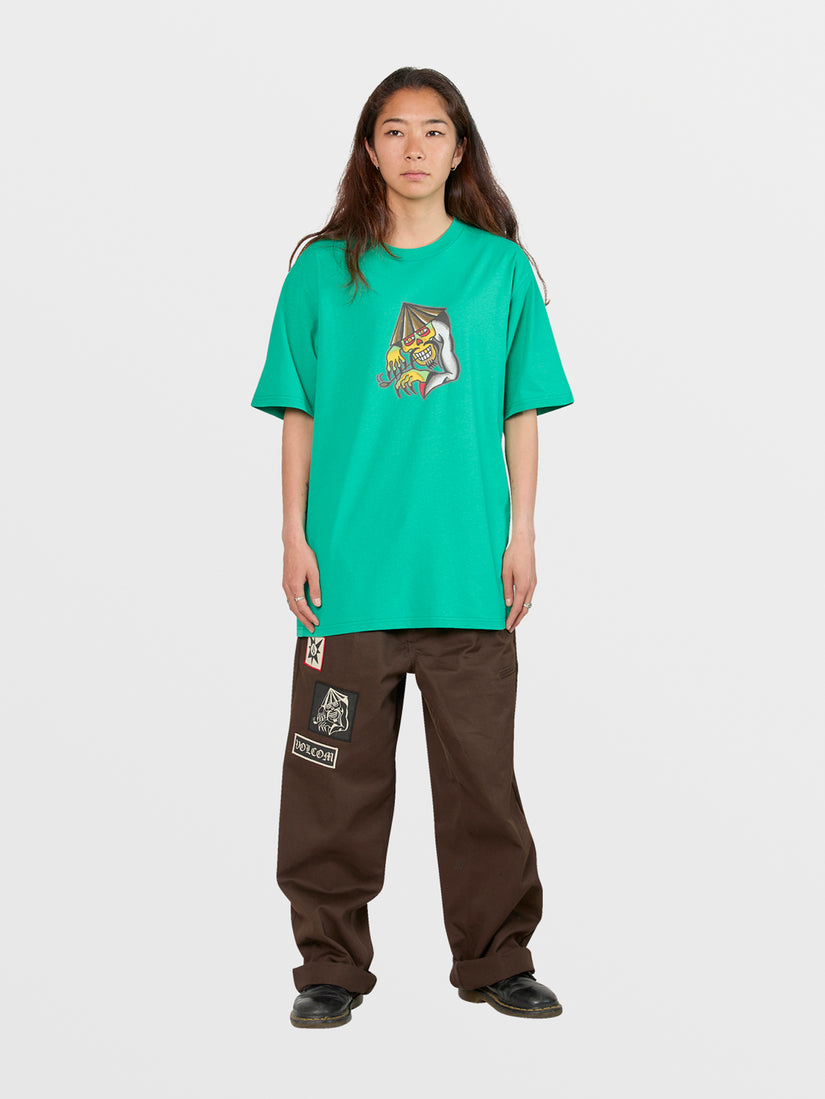 Tokyo True Featured Artist Yusuke Piper Short Sleeve Tee - Emerald Green