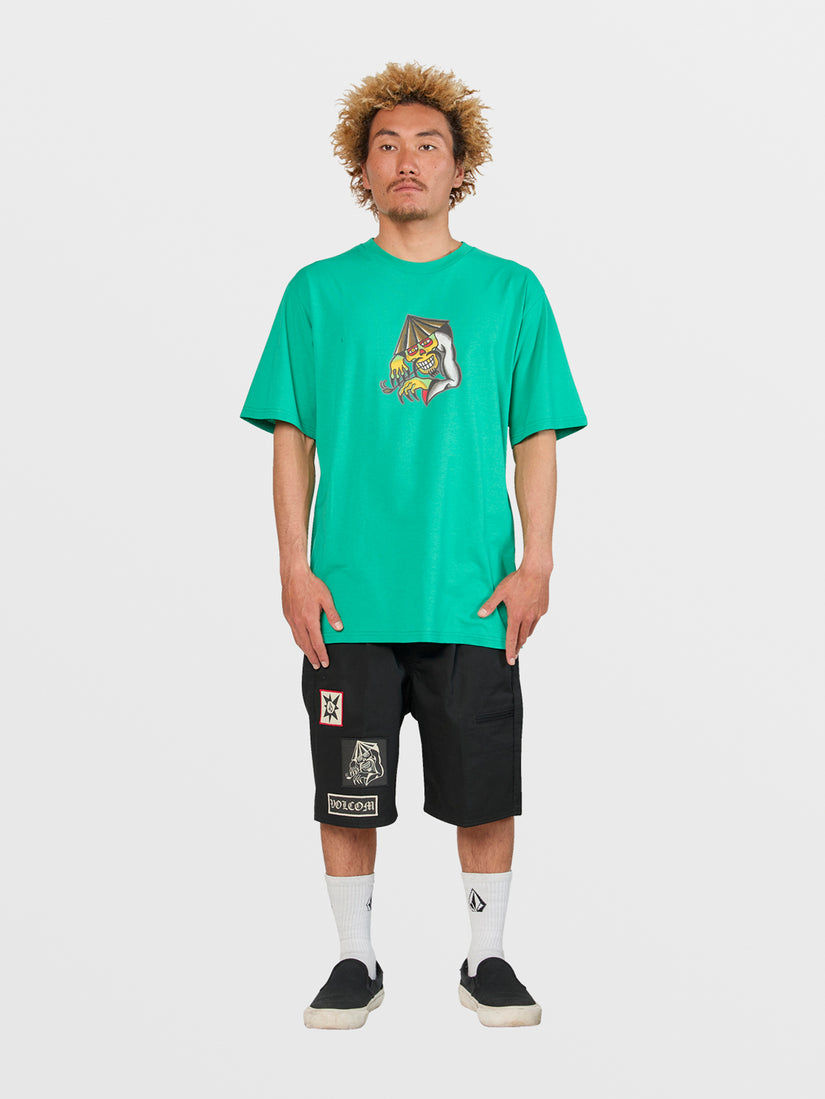 Tokyo True Featured Artist Yusuke Piper Short Sleeve Tee - Emerald Green