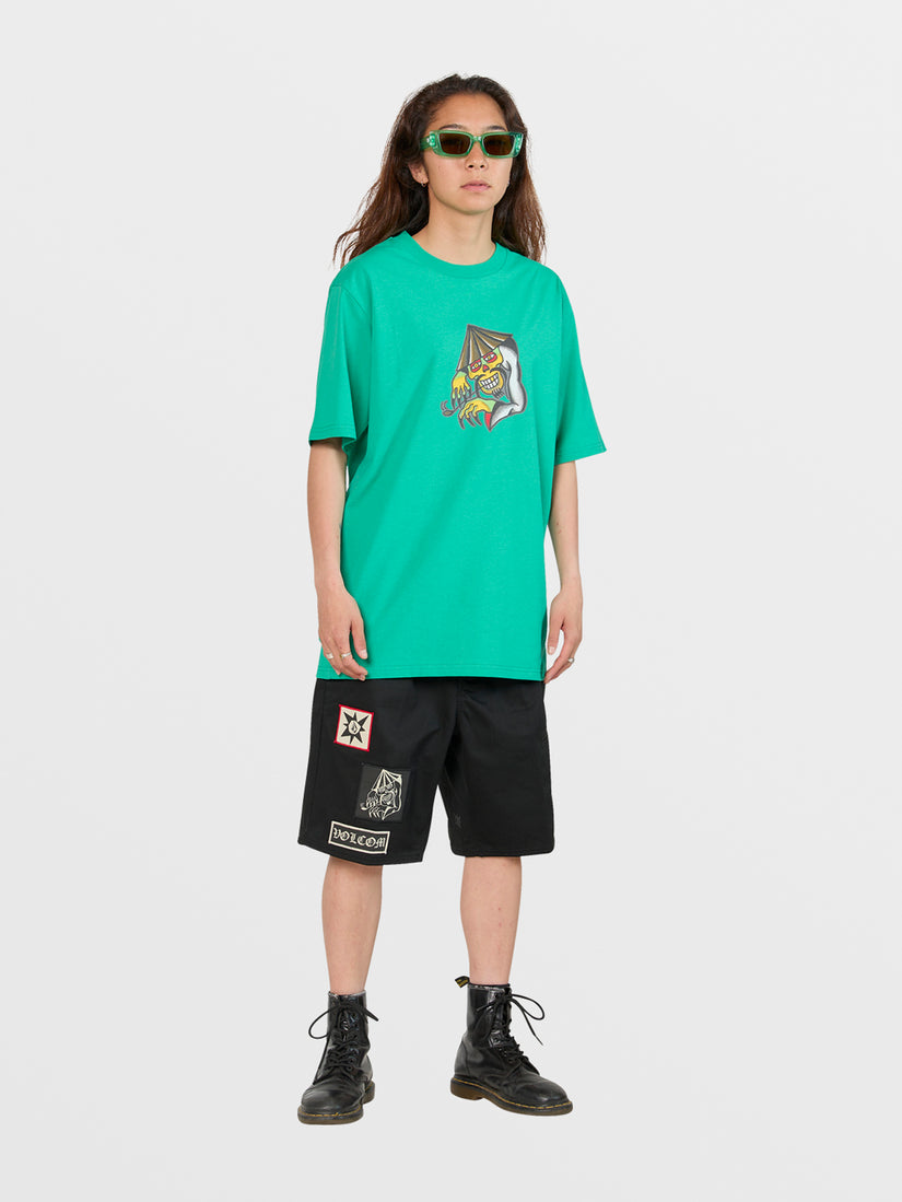 Tokyo True Featured Artist Yusuke Piper Short Sleeve Tee - Emerald Green