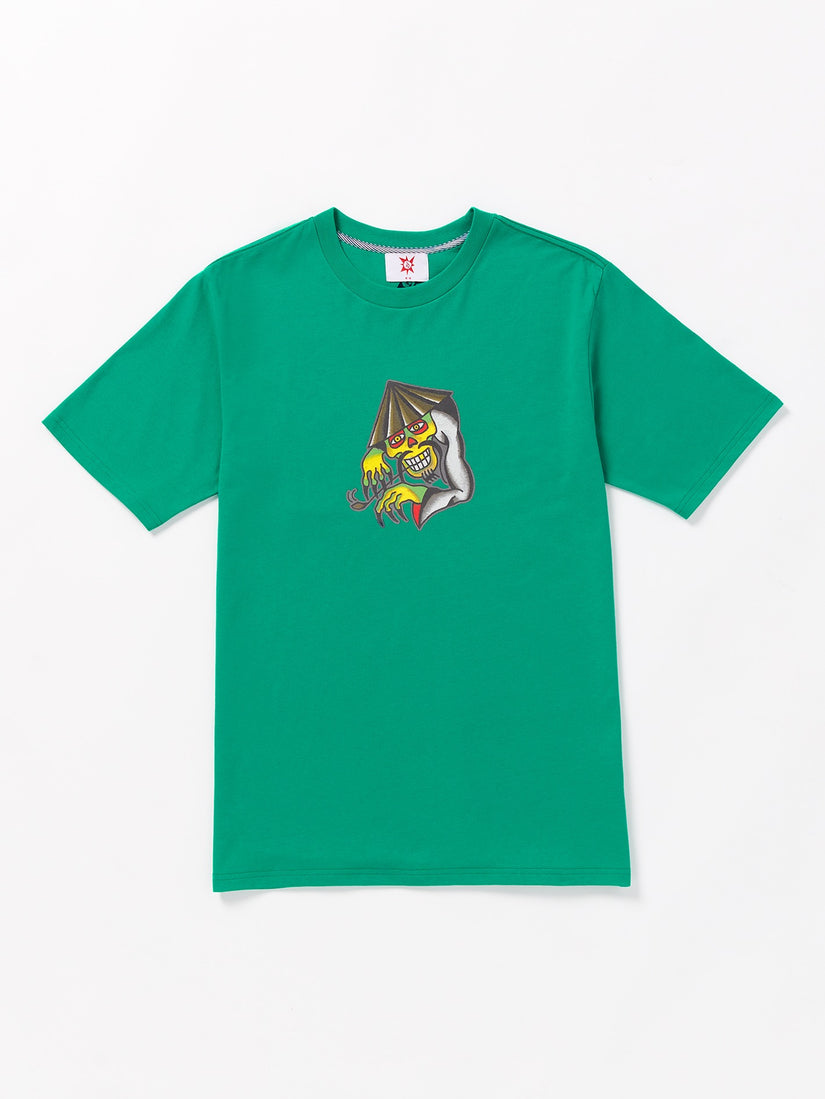 Tokyo True Featured Artist Yusuke Piper Short Sleeve Tee - Emerald Green