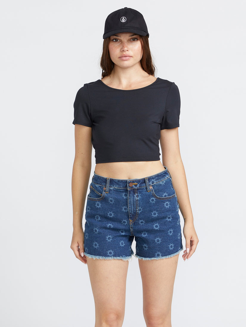 Had Me At Aloha Reversible Top - Black