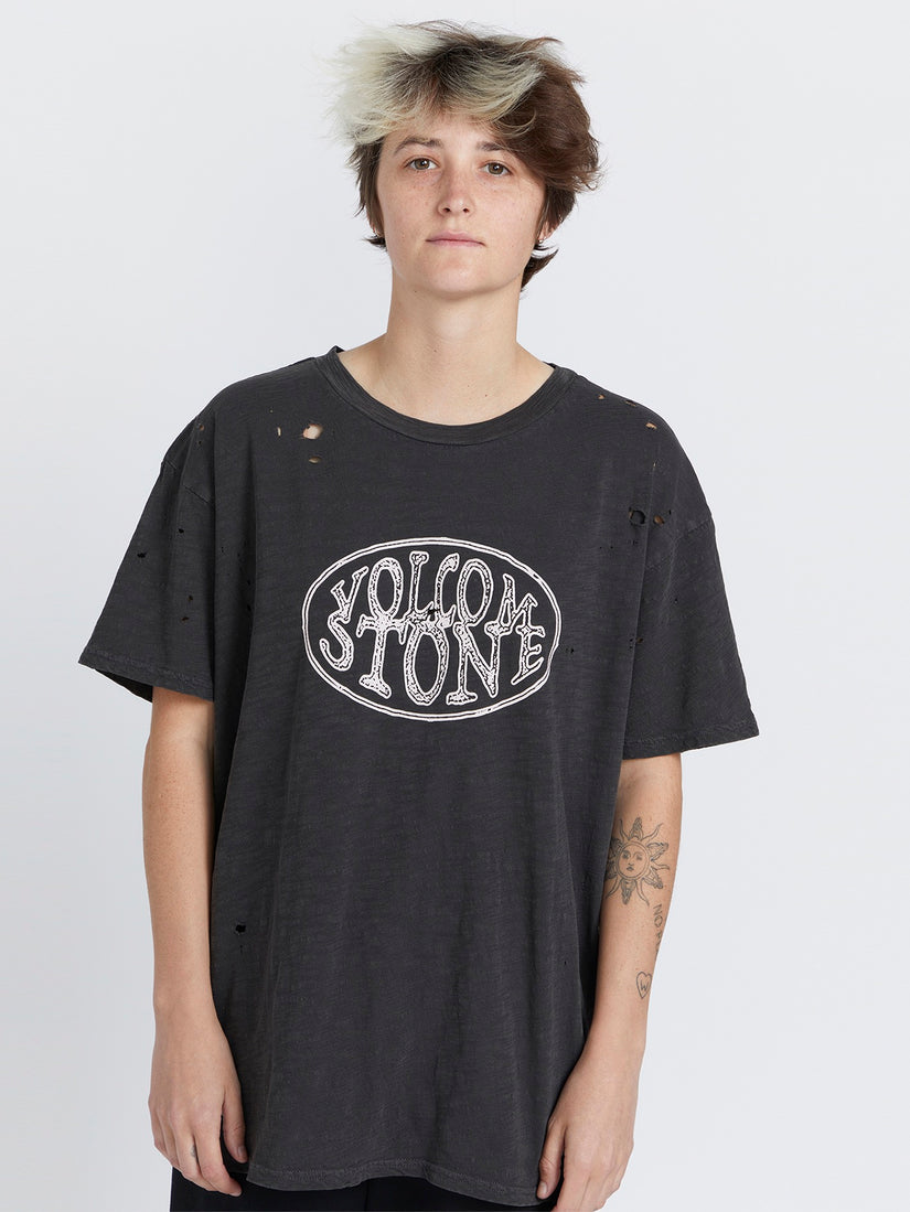 Turnt N Burnt Short Sleeve Shirt - Vintage Black