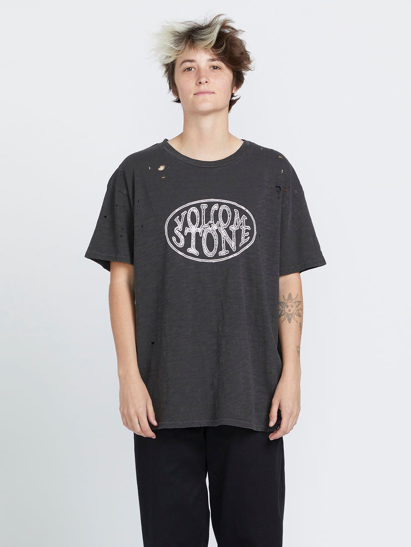 Turnt N Burnt Short Sleeve Shirt - Vintage Black