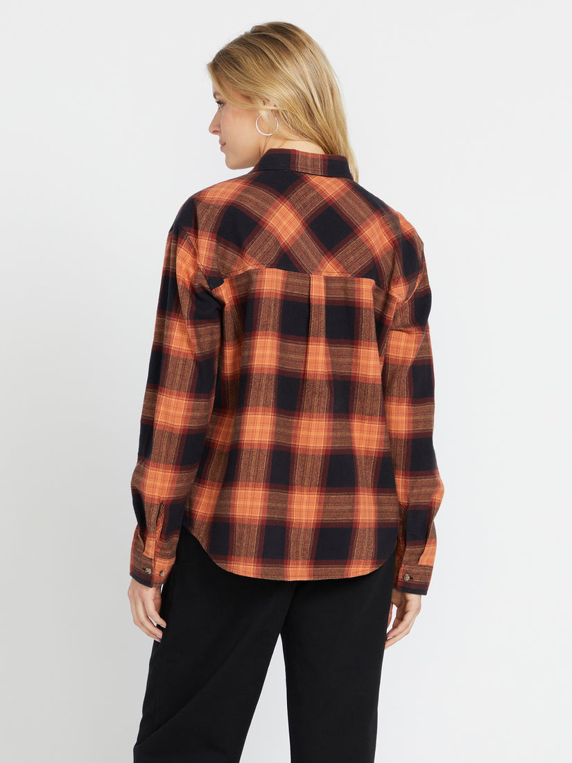 Plaid To Meet U Long Sleeve Shirt - Black