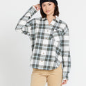 Plaid To Meet U Long Sleeve Shirt - Star White