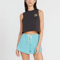 Lived in Lounge Fleece Shorts - Aqua