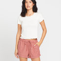 Sunday Strut Shorts - Mauve Rose