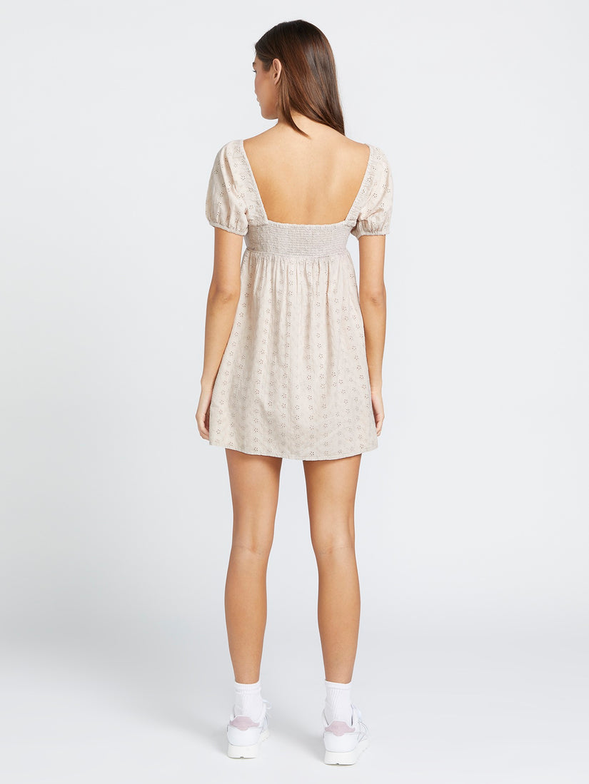 Third Eyelet Dress - Mushroom